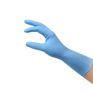 Sarung tangan bedah hewan sekali pakai kualitas tinggi sarung tangan ujian nitril kelas makanan biru nitril - Product Image 3