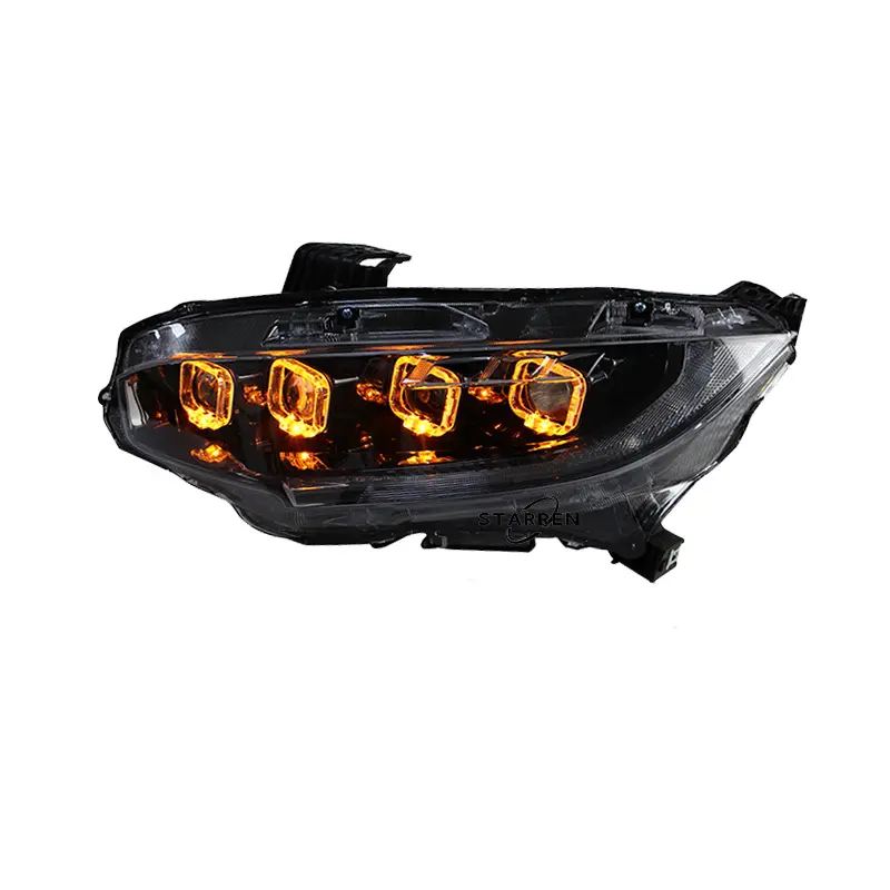 Original quality Head Light 4 Doors 2016-up Sequential Car Front Lamp Full Led Headlights For Honda Civic Bugatti style