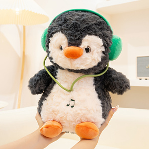 Chất Lượng Cao Dễ Thương Fluffy Chim Cánh Cụt Sang Trọng Thực Cuộc Sống Động Vật Trẻ Em Âm Nhạc Chim Cánh Cụt Dễ Thương Mềm Trẻ Em Của Chim Cánh Cụt Búp Bê - Product Image 1