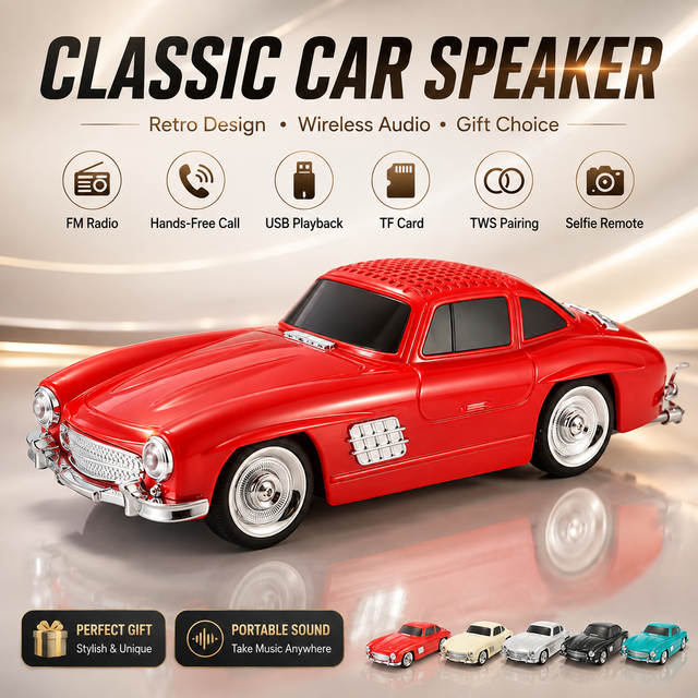Wireless Mini Car Speaker Blue Tooth Model Speaker for Gift Accept Customization
