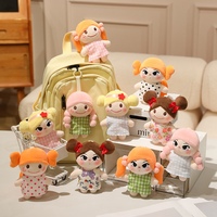 Boneka Gadis Lucu Kustom, Boneka Kapas Kawaii dengan Pakaian, Mainan Boneka Lembut, Gantungan Kunci Boneka, Grosir OEM ODM