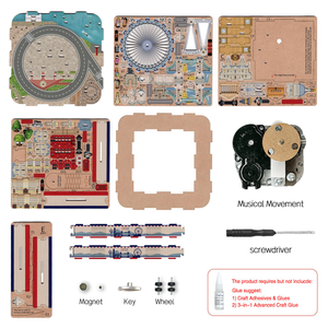 Boîte à musique en bois 3D rotative Tonecheer <span class=keywords><strong>London</strong></span> City pour recruter des agents de marque régionaux hors ligne et des distributeurs de magasins uniquement - Product Image 5