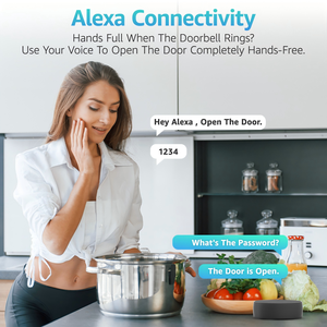 Cerradura Digital Inteligente <span class=keywords><strong>POLYMATH</strong></span> PL-N008, Gran Venta, Wi-Fi, Aplicación Tuya, Huella Dactilar, Teclado, Aleación de Aluminio, Cerrojo para Madera/Aluminio - Product Image 2