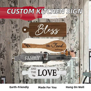 Letrero Decorativo Navideño de Madera Ecológica Personalizado con Impresión UV para Cocina y Comedor - Product Image 2