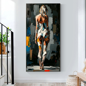 Affiches et impressions d'art mural moderne <span class=keywords><strong>abstrait</strong></span>, coloré, graffiti, portrait, esthétique féminine, peinture à l'encre imperméable par pulvérisation - Product Image 4