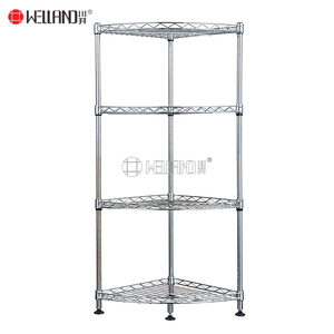 DIY 크롬 메탈 <span class=keywords><strong>4</strong></span>단 코너 수납 선반 와이어 선반 유닛 가정용 - Product Image 5