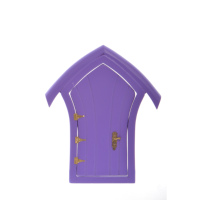Rumah Boneka Pintu Peri Skala 1/12 Miniatur Kayu Aksesoris Taman Peri Gigi