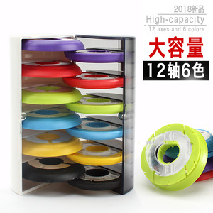 กล่องใส่สายเอ็นตกปลา Aohu 12 แกน 6 สี ความจุสูง พร้อมฝาปิดแบบพลิกได้ อเนกประสงค์ วัสดุซิลิโคน PC สำหรับเก็บอุปกรณ์ตกปลา - Product Image 1