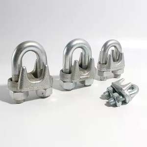 <span class=keywords><strong>Pince</strong></span> <span class=keywords><strong>de</strong></span> serrage pour câble métallique en acier au carbone malléable galvanisé et acier inoxydable 304, M2-M40, pour levage, marine et construction - Product Image 3