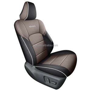 เบาะรองนั่งรถยนต์หรูหราแบบแพ็กเกจเต็มรูปแบบ2024แบบกำหนดเองสำหรับ Toyota <span class=keywords><strong>Camry</strong></span> 11ชิ้นผ้าคลุมเบาะลินินระบายอากาศสีดำสีน้ำตาล - Product Image 1