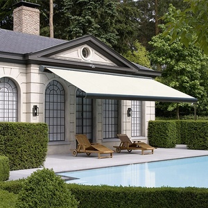 Tissu 100 % acrylique teint en masse avec cadre en alliage d'aluminium pour auvents modernes de luxe, protection solaire extérieure, bâches et tentes marines - Product Image 1