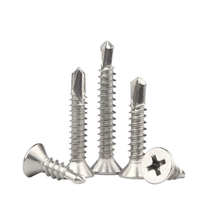 สกรูเจาะยึดหัวจม เกลียวเมตริก M4 เหล็กกล้าคาร์บอน ชุบสังกะสี สำหรับหลังคาโลหะ - Product Image 4