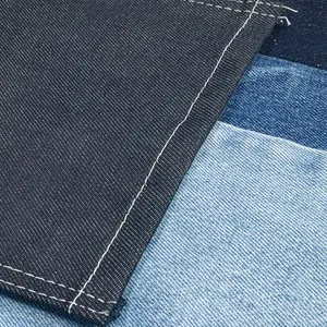 Tecido jeans 3/1 OA siro Slub 13.2 onças tecido jeans tingido com corda azul cinza escuro preço por metro