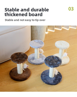 Vente en gros usine : Arbre à chat d'intérieur en carton, écologique et durable, avec mini-griffoir en corde de sisal, perchoir en peluche et jouet souris suspendu