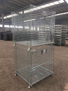 Vente en gros de Cage en fer mobile pliable série C complète Logistique express Triage Entrepôt et supermarché Chiffre d'affaires Cage de stockage - Product Image 4