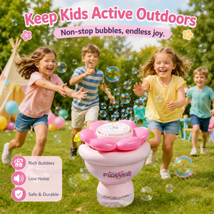 Máquina de Burbujas de Plástico EPT con Luz LED Recargable Automática para Niños, Juguete para Fiestas de Verano al Aire Libre - Product Image 3