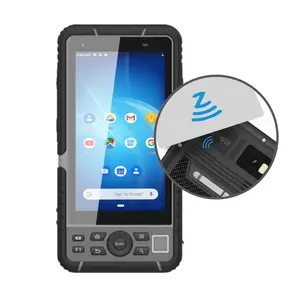 Hugerock R60 5.5 "500 nit Android 10บาร์โค้ดโมดูลสำหรับ13.56MHz ZigBee เครื่องอ่าน RFID Skimmer COM NFC สแกนเนอร์มือถือ PDA