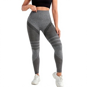 <b>Women</b> High Elastic Waist <b>Flare</b> Yoga <b>Leggings</b> Bootcut Pilates Fitness Workout Pants Seamless Ankle-Length - Product Image 1