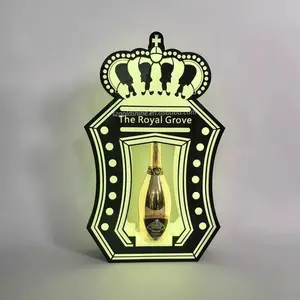 SERVICIO VIP SOPORTE DE BOTELLA GLORIFICADOR M OET GOLD KING CHAMPAGNE TEQUILA PRESENTADOR DE BOTELLAS LED PARA NIGHT CLUB LOUNGE BAR PUB PARTY