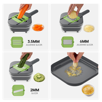 2024 Top Verkoop Super Professionele Multifunctionele Draagbare Groentesnijder Nieuwe Huishoudelijke Nieuwe Salade Tools Gemaakt Duurzaam Plastic