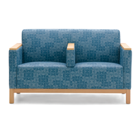 Sillón de Recepción de Madera Ajustable Antibacteriano para Uso Médico, Hospitalario y Escolar