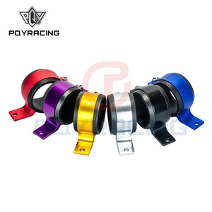 PQYRACING Universal Fuel Pump Filter <b>Bracket</b> Aluminum Mounting Hardware for Car Retrofit Upgrade 60mm - Product Image 1