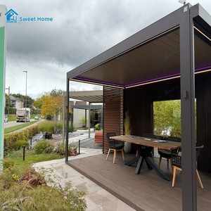 Pérgola de Aluminio de Lujo para Exteriores con Recubrimiento en Polvo y Accesorios Completos para <span class=keywords><strong>Terraza</strong></span> y Balcón, Marca <span class=keywords><strong>Sweet</strong></span> Home - Product Image 6