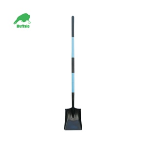 Precio competitivo Salida de fábrica con escalón enrollado, pala de punta cuadrada de Búfalo con mango de fibra de vidrio, empuñadura H - Product Image 1