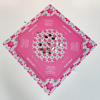 Tapis de Mahjong Américain en Caoutchouc Premium Antidérapant et Anti-bruit pour Jeu de Société et Table de Divertissement
