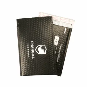 Factory price custom color printed black bubble mailer wrap bags shipping packaging for express delivery