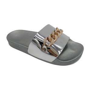 Zapatilla deportiva personalizada para hombre, zapatos para niños, suela gruesa personalizada, zapatilla deslizante dorada para dama personalizada - Product Image 2