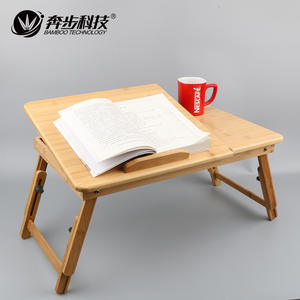 Mesa Plegable de Bambú Samexi, Tamaños Pequeño, Mediano y Grande, Escritorio Plegable para Estudiantes, Uso con Laptop y Tablet en Dormitorios - Product Image 3