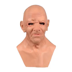 Heißes Produkt Latex material Alte Leute junge Leute Mann mittleren Alters Günstige Halloween-Masken menschliche Maske Halloween Party Old Man Mask