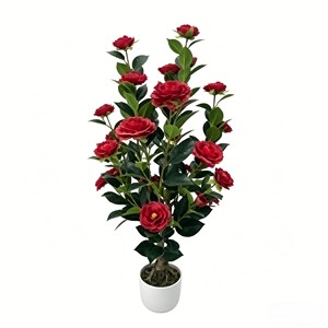 Árbol de Camelia Artificial, Árbol de Camelia Sintético, Árbol de Camelia en Maceta - Product Image 1