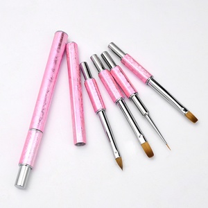 Ensemble de pinceaux à ongles en poils de Kolinsky avec manche en métal, pinceau pour liner, gel, poudre acrylique, pour la création d'art d'ongles professionnel - Product Image 6