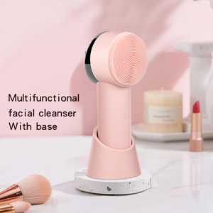 Cepillo de Limpieza Facial 2 en 1 de Doble Cara con Compresa Cálida de 42 Grados, Personalizado OEM, Eléctrico, de Silicona, Precio de Fábrica - Product Image 5