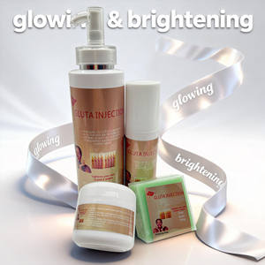 Ensemble de soins de la peau éclaircissants <span class=keywords><strong>Gluta</strong></span>, sérum raffermissant et éclaircissant, crème anti-âge pour le visage, crème éclaircissante pour la peau, meilleurs produits de soins de la peau - Product Image 5