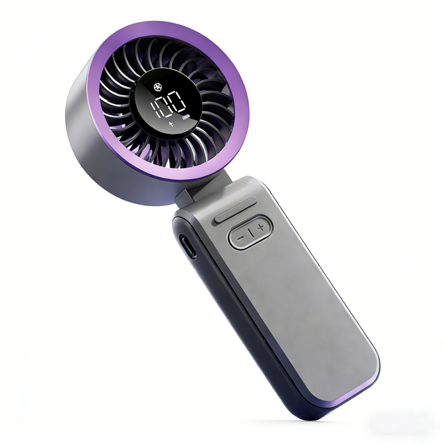 Foldable Wearable Plastic Handheld Bladeless Fan Quiet Desk Blower Neck Fun Portable Lightweight Adjustable Long Battery Outdoor