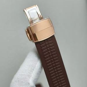 Montre <span class=keywords><strong>mécanique</strong></span> automatique de luxe pour homme <span class=keywords><strong>en</strong></span> or rose 18 carats avec miroir saphir 131g, affichage du calendrier de haute qualité - Product Image 5