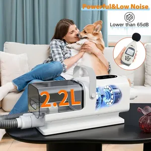 Kit de Aspirador de Pó para Animais de Estimação em Plástico e Tecido com Desodorante e Escova Macia para Lares com Cães - Product Image 3