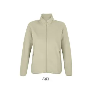 Vêtements en polaire à fermeture éclair intégrale pour femmes, merchandising durable - Product Image 3