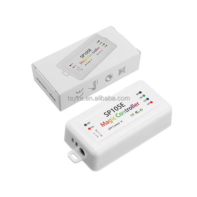 DC5V~24V BT Magic Pixel LED Controller SP105E for WS2811 WS2812B LED Strips Support APP Control