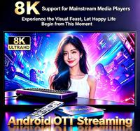 Android 12 IPTV TV Box 4K/8K Alta, para los Principales Reproductores Multimedia, Android OTT Streaming