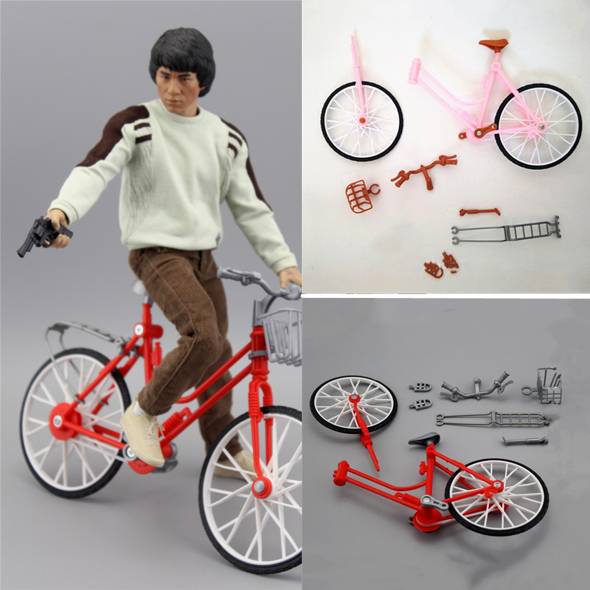 Vélo de maison de poupée Vélo Miniature de Maison de Poupée, Accessoire