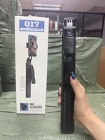 Perche à selfie mobile Q17 - Dispositif de photographie entièrement automatique avec suivi intelligent par IA et anti-tremblement, support à quatre bras