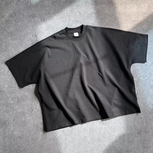 T-shirt Homme en Coton Tricoté 100% de Haute Qualité, 275g, Respirant, Coupe Boxy, Épaules Tombantes, Style Streetwear, Design Vierge à Imprimer - Product Image 2