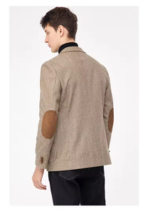 Costume d'affaires décontracté pour <span class=keywords><strong>homme</strong></span>, <span class=keywords><strong>tendance</strong></span> printemps-automne 2025, deux boutons, occasions formelles, blazer, grande taille, respirant - Product Image 5