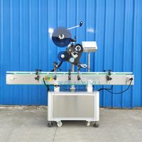 Étiqueteuse automatique pour surfaces planes de bouteilles et couvercles, avec application d'étiquettes adhésives sans séchage, pour bouteilles et canettes, de Guangzhou