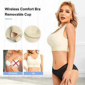 Ropa Interior Deportiva Transpirable <span class=keywords><strong>de</strong></span> Alta Resistencia, Chaleco Deportivo a Prueba <span class=keywords><strong>de</strong></span> Impactos, Top Deportivo <span class=keywords><strong>de</strong></span> Yoga con Control Firme, Moldeador Corporal para <span class=keywords><strong>Mujer</strong></span> - Product Image 4