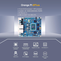 Ordinateur monocarte Orange Pi 6 Plus 16 Go 32 Go 64 Go LPDDR5 CIX CD8180 CD8160 12 cœurs 45 Tops pour le développement de l'IA